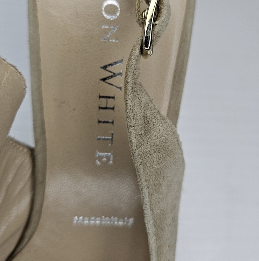 Ron White "Vivian Crystal" Fawn Amber Slingback – Size 36.5, New, Without Box - Picture 12 of 12